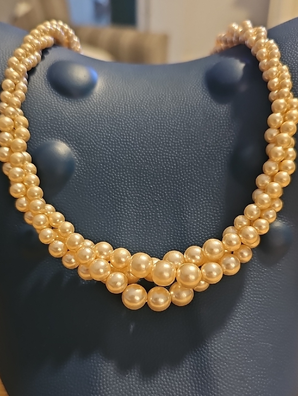 Cream Faux Vintage‎ Pearl Multi-Strand Necklace - Women Jewelry By NAPIER